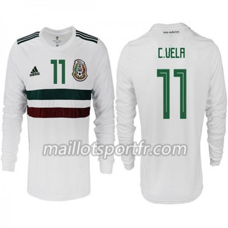 Maillot de Foot Mexique C.VELA 11 Extérieur Coupe du monde 2018 ML